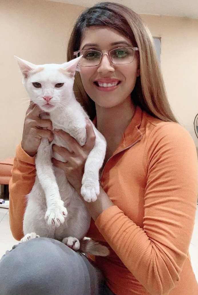 Naila Nayem with Cat Pic